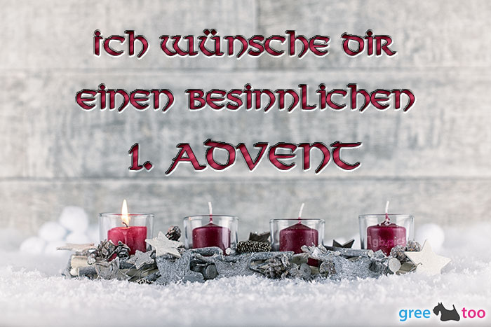 Adventskerzen 1 Besinnlichen 1 Advent