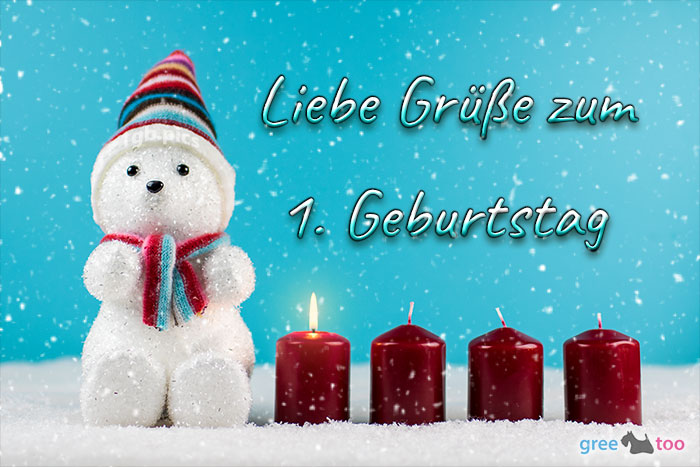 Liebe Gruesse Zum 1 Geburtstag Bild - 1gb.pics