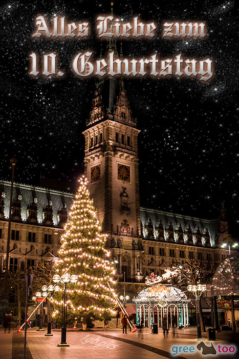 Weihnachtsrathaus Alles Liebe 10 Geburtstag