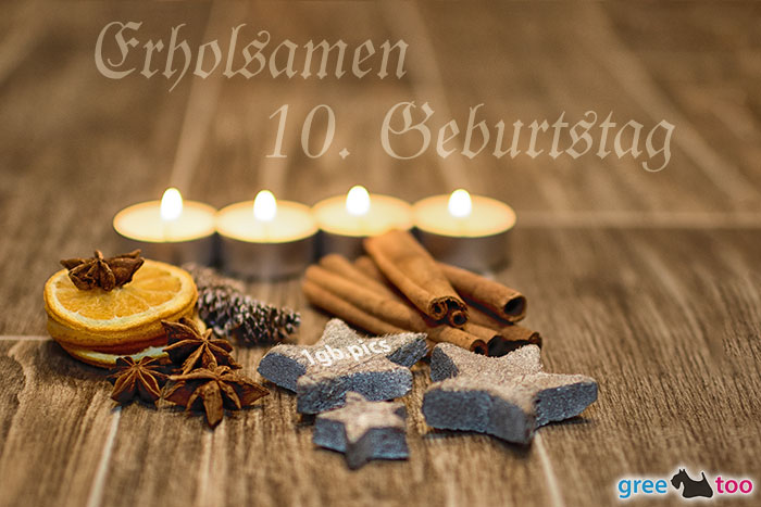 Advent Teelichter 4 Erholsamen 10 Geburtstag Bild - 1gb.pics