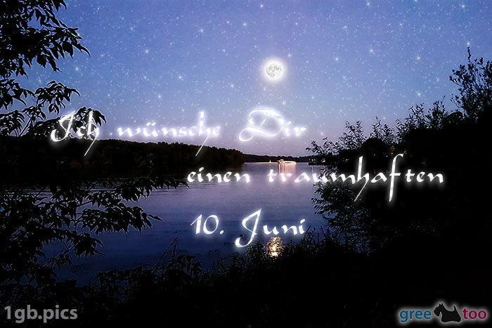 Mond Fluss Einen Traumhaften 10 Juni
