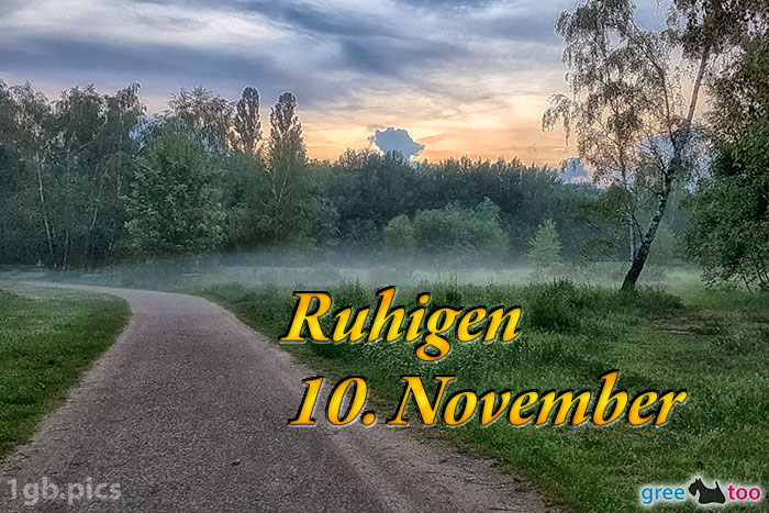 Nebel Ruhigen 10 November