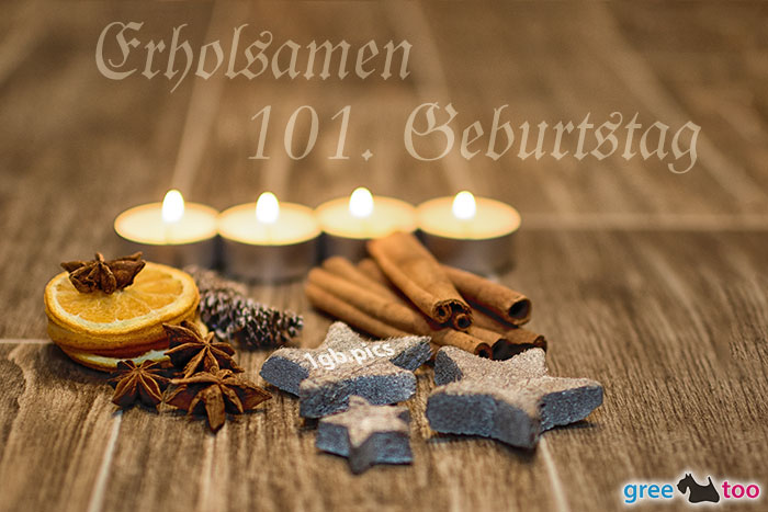 Advent Teelichter 4 Erholsamen 101 Geburtstag Bild - 1gb.pics