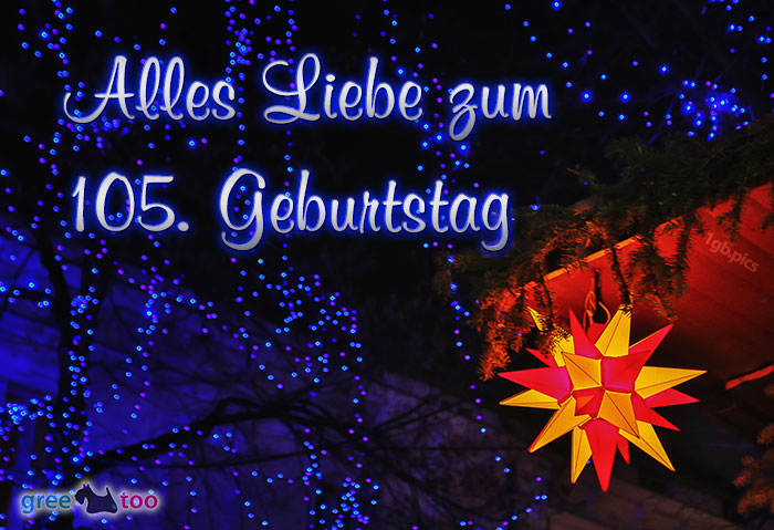 Stern Lichter Alles Liebe 105 Geburtstag Bild - 1gb.pics