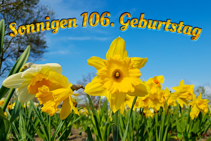 Sonnigen 106 Geburtstag Bild - 1gb.pics