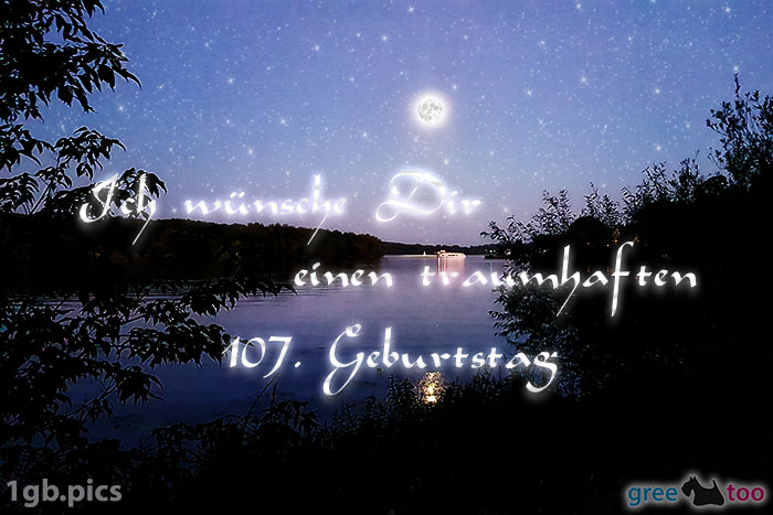 Mond Fluss Einen Traumhaften 107 Geburtstag Bild - 1gb.pics