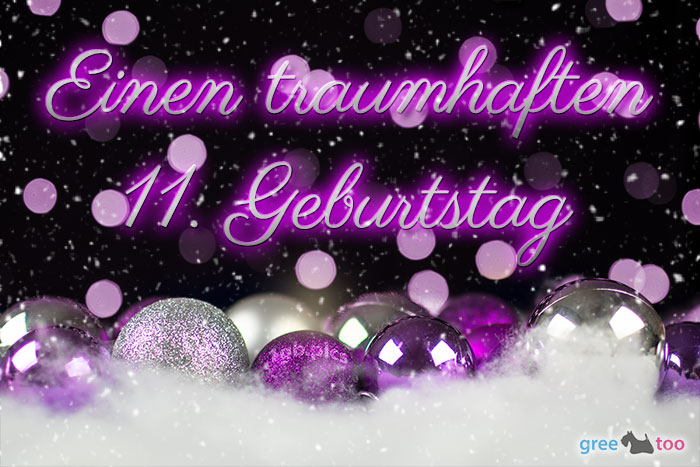 Traumhaften 11 Geburtstag