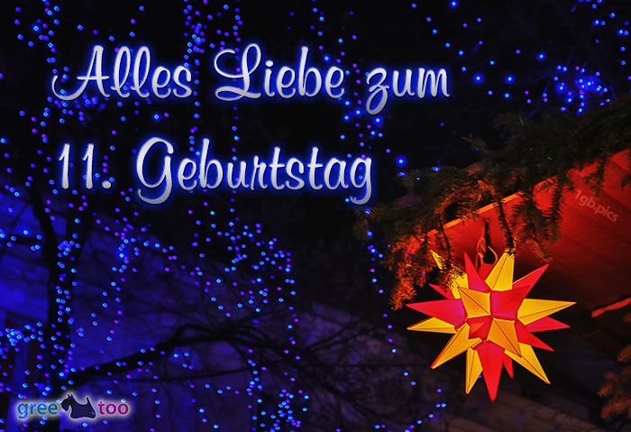 Stern Lichter Alles Liebe 11 Geburtstag