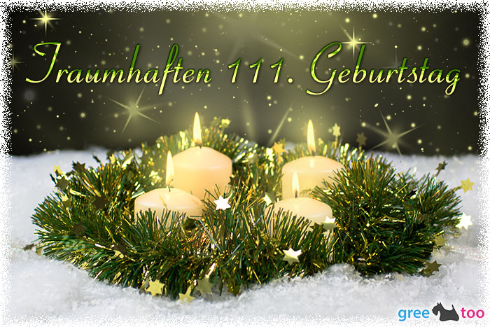 Traumhaften 111 Geburtstag