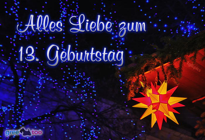 Stern Lichter Alles Liebe 13 Geburtstag