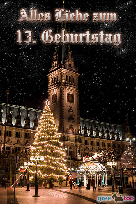 Weihnachtsrathaus Alles Liebe 13 Geburtstag