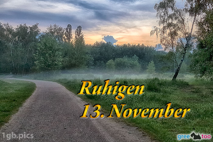 Nebel Ruhigen 13 November
