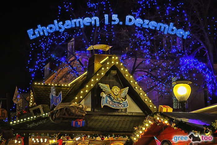 Weihnachtsmarkt Erholsamen 15 Dezember