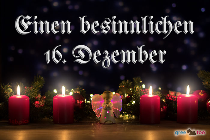 Besinnlichen 16 Dezember