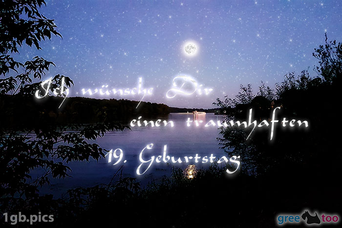 Mond Fluss Einen Traumhaften 19 Geburtstag