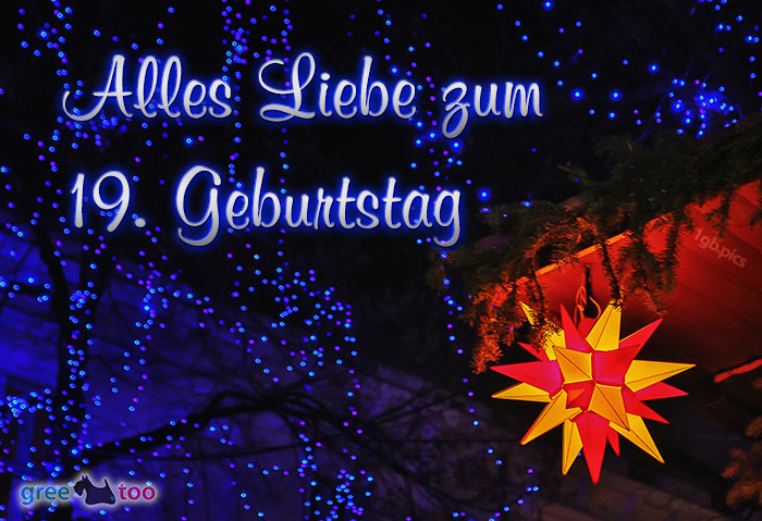 Stern Lichter Alles Liebe 19 Geburtstag