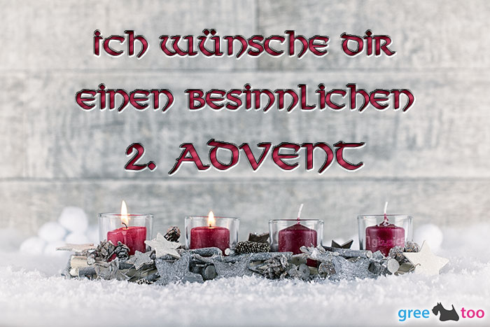 Adventskerzen 2 Besinnlichen 2 Advent