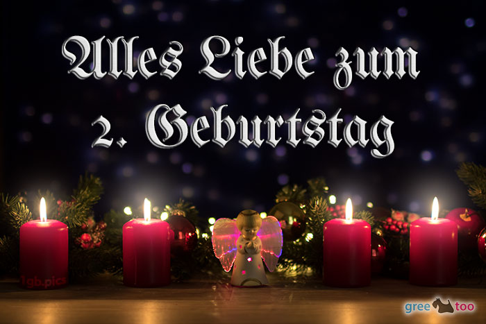 Alles Liebe 2 Geburtstag