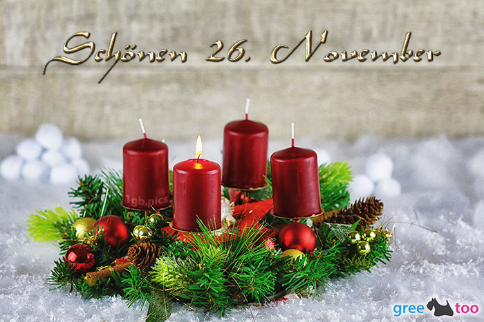 Adventskranz Rot 1 Schoenen 26 November