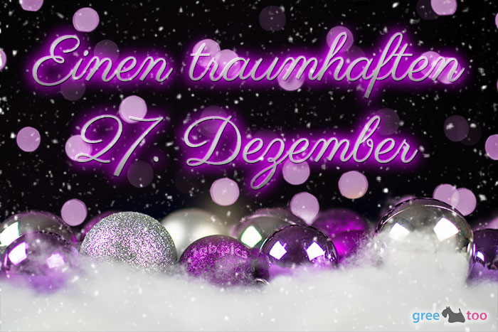 Traumhaften 27 Dezember