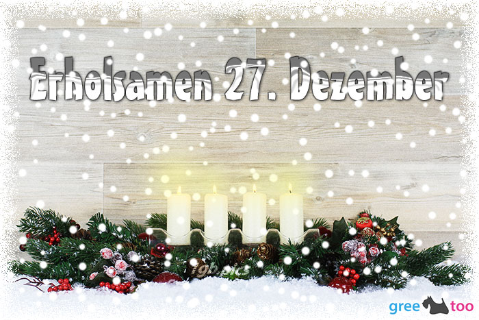 Erholsamen 27 Dezember