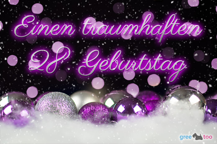 Traumhaften 28 Geburtstag