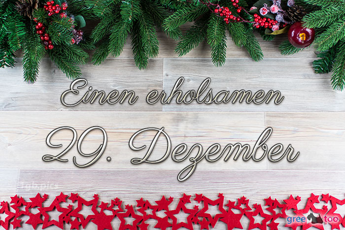 Erholsamen 29 Dezember