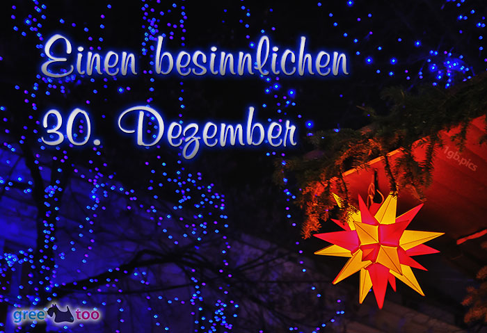 Stern Lichter Besinnlichen 30 Dezember