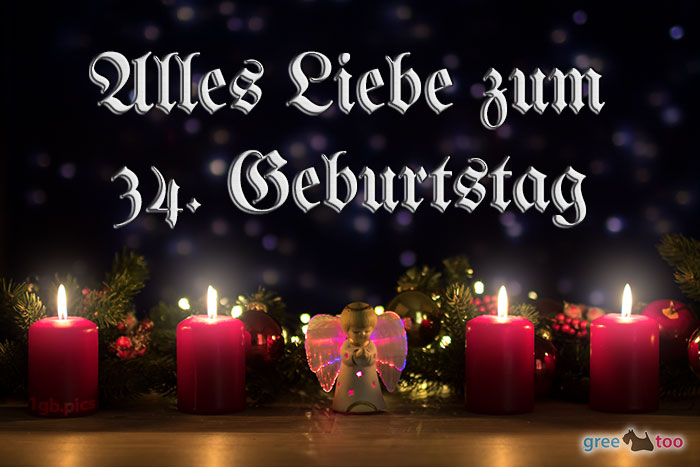 Alles Liebe 34 Geburtstag