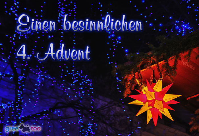 Stern Lichter Besinnlichen 4 Advent