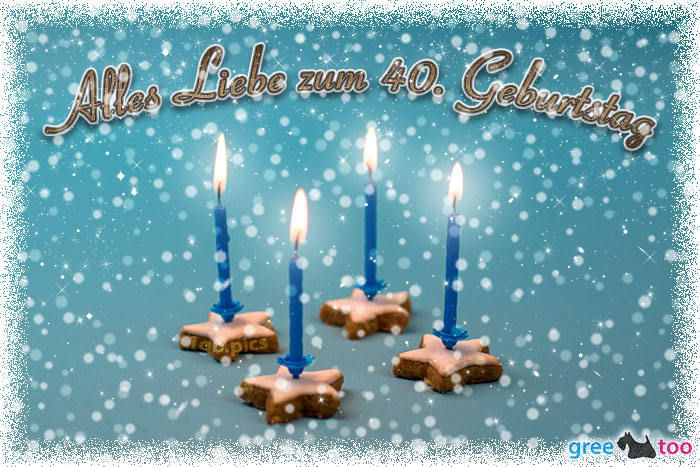 Alles Liebe Zum 40 Geburtstag Bild - 1gb.pics