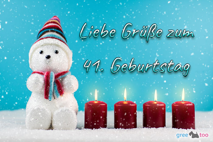 Liebe Gruesse Zum 41 Geburtstag