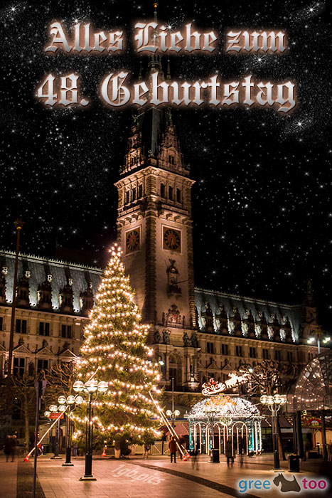 Weihnachtsrathaus Alles Liebe 48 Geburtstag