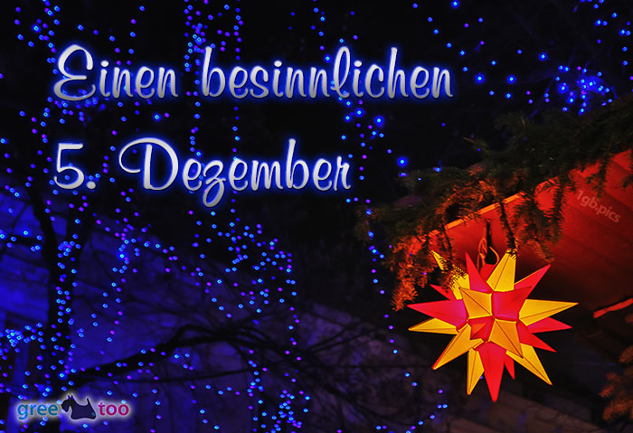 Stern Lichter Besinnlichen 5 Dezember