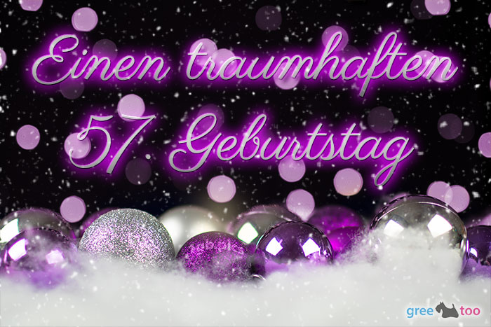 Traumhaften 57 Geburtstag