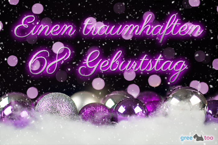 Traumhaften 68 Geburtstag