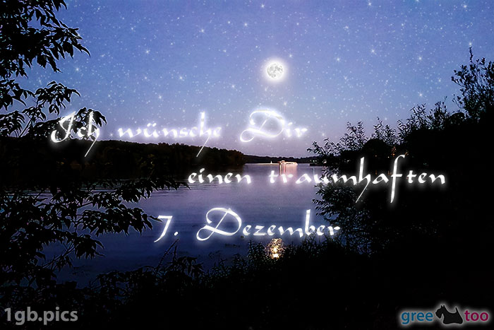 Mond Fluss Einen Traumhaften 7 Dezember