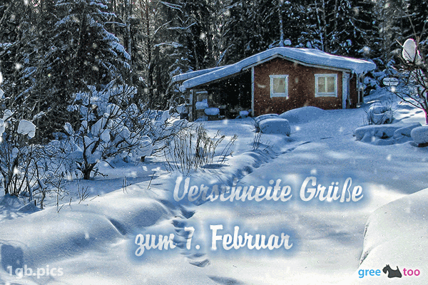 Verschneite Gruesse Zum 7 Februar Bild - 1gb.pics