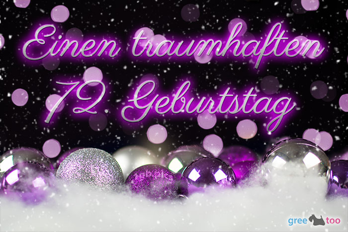Traumhaften 72 Geburtstag