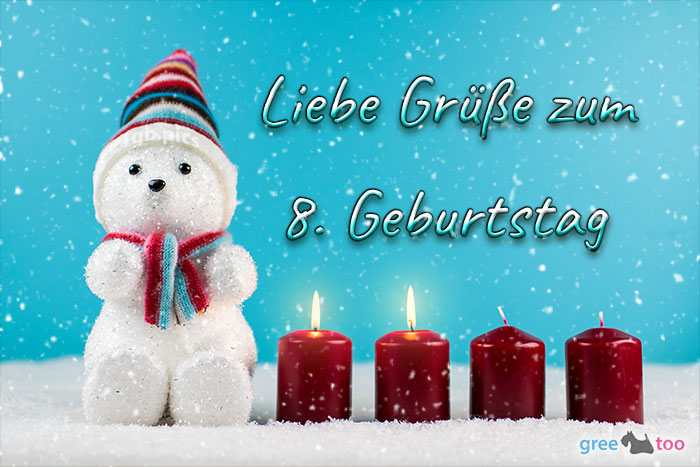 Liebe Gruesse Zum 8 Geburtstag Bild - 1gb.pics