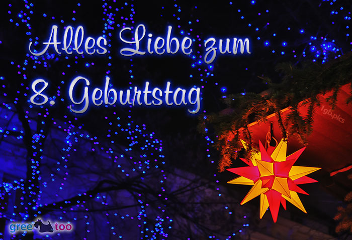 Stern Lichter Alles Liebe 8 Geburtstag