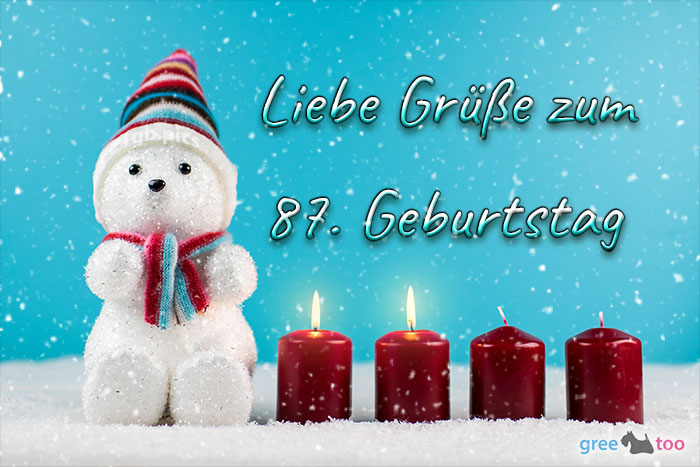 Liebe Gruesse Zum 87 Geburtstag