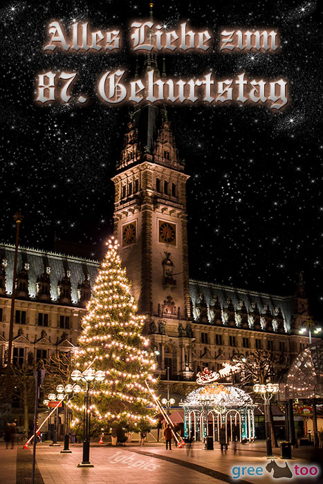 Weihnachtsrathaus Alles Liebe 87 Geburtstag