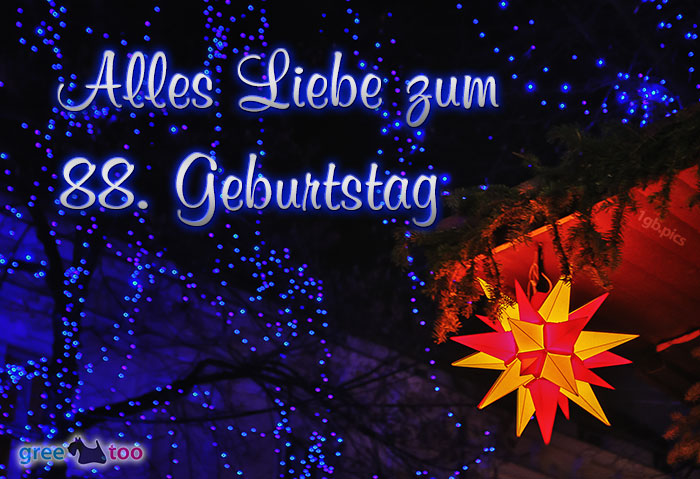 Stern Lichter Alles Liebe 88 Geburtstag