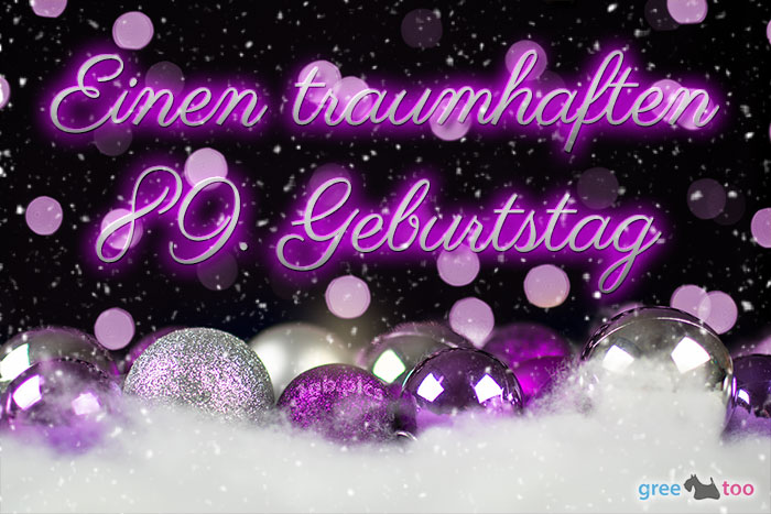 Traumhaften 89 Geburtstag