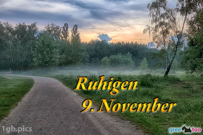 Nebel Ruhigen 9 November