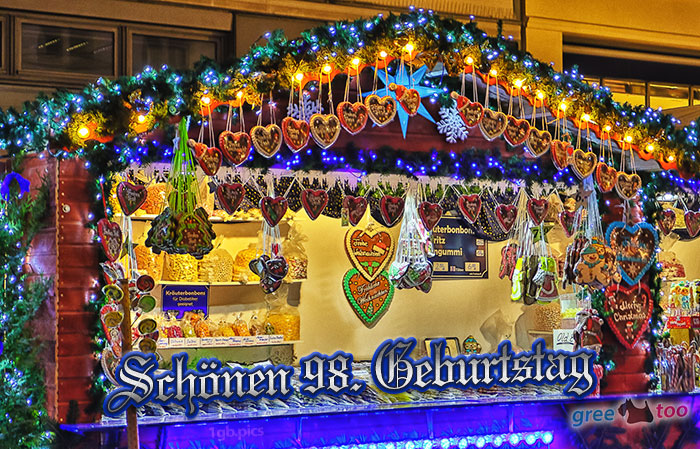 Weihnachtsmarktbude Schoenen 98 Geburtstag