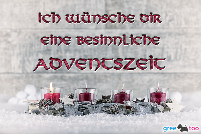 Adventskerzen 1 Besinnliche Adventszeit