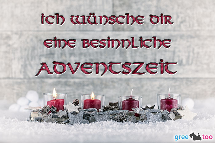 Adventskerzen 2 Besinnliche Adventszeit