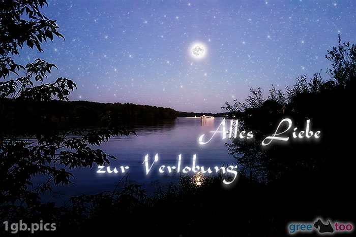 Mond Fluss Alles Liebe Zur Verlobung